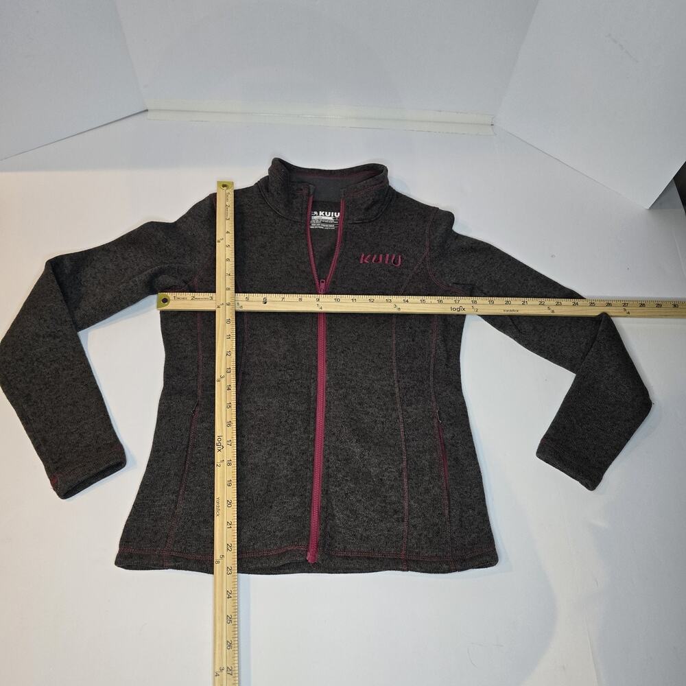 KUIU Base Camp Gray Heather High Loft Fleece Sweater Jacket #14018 Womens S